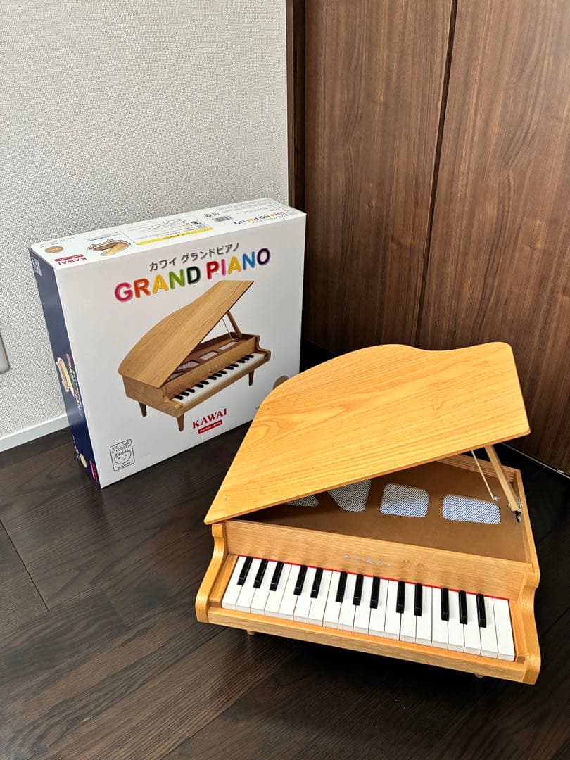 カワイ グランドピアノ 木製 32鍵 ピアノ おもちゃ グランドピアノ KAWAI 木目 1144 天然木 32鍵 楽器
