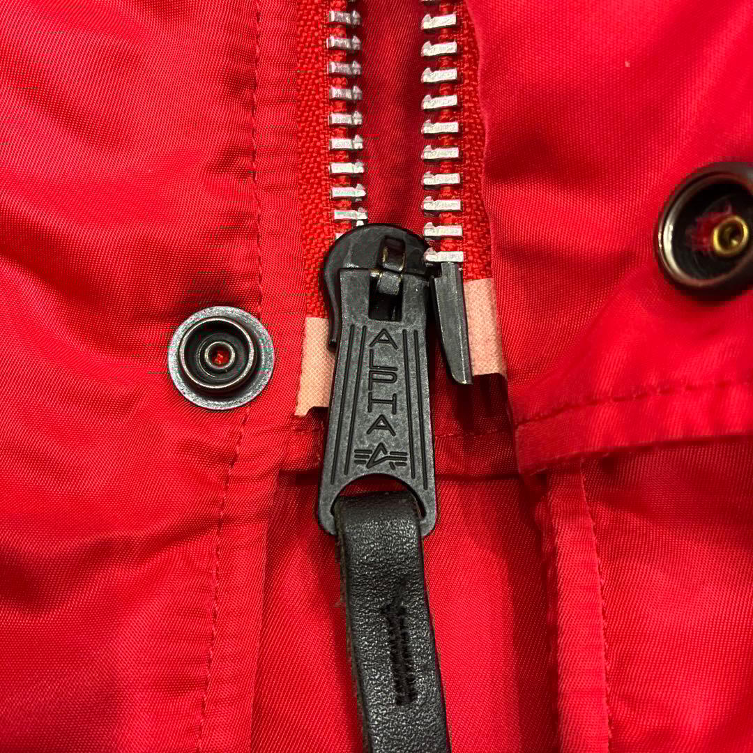 アルファ N-3B レッド Mサイズ レアカラー - メルカリ