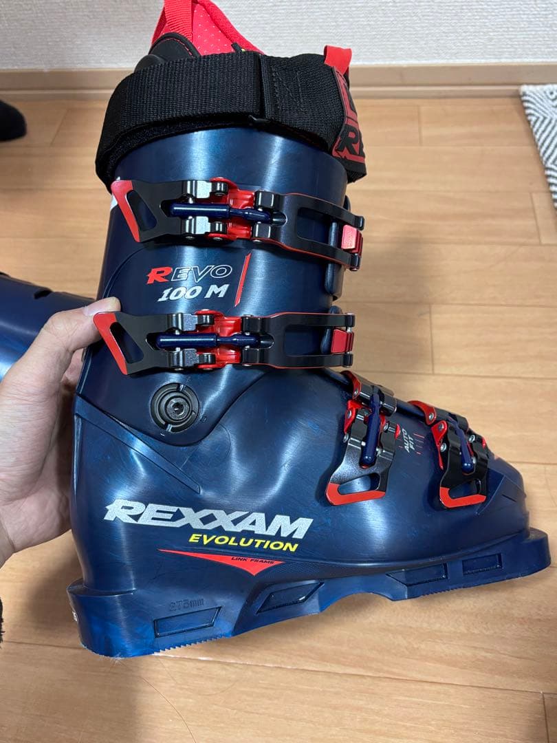 【美品】REXXAM R-EVO 100M 23.5cm スキーブーツ レグザム