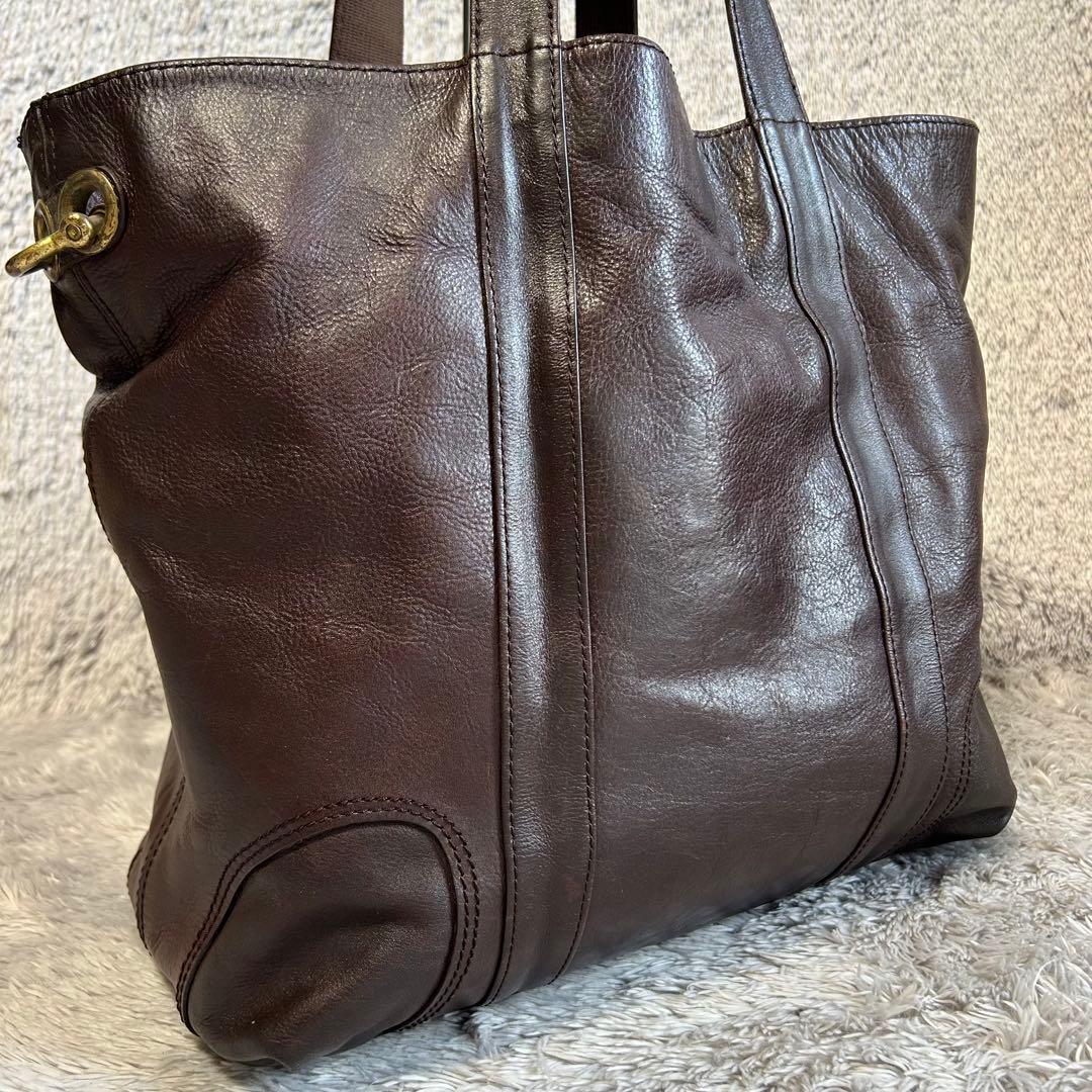 quadro クアドロ 2wayレザートートバッグ シリアルNo.31153 - メルカリ