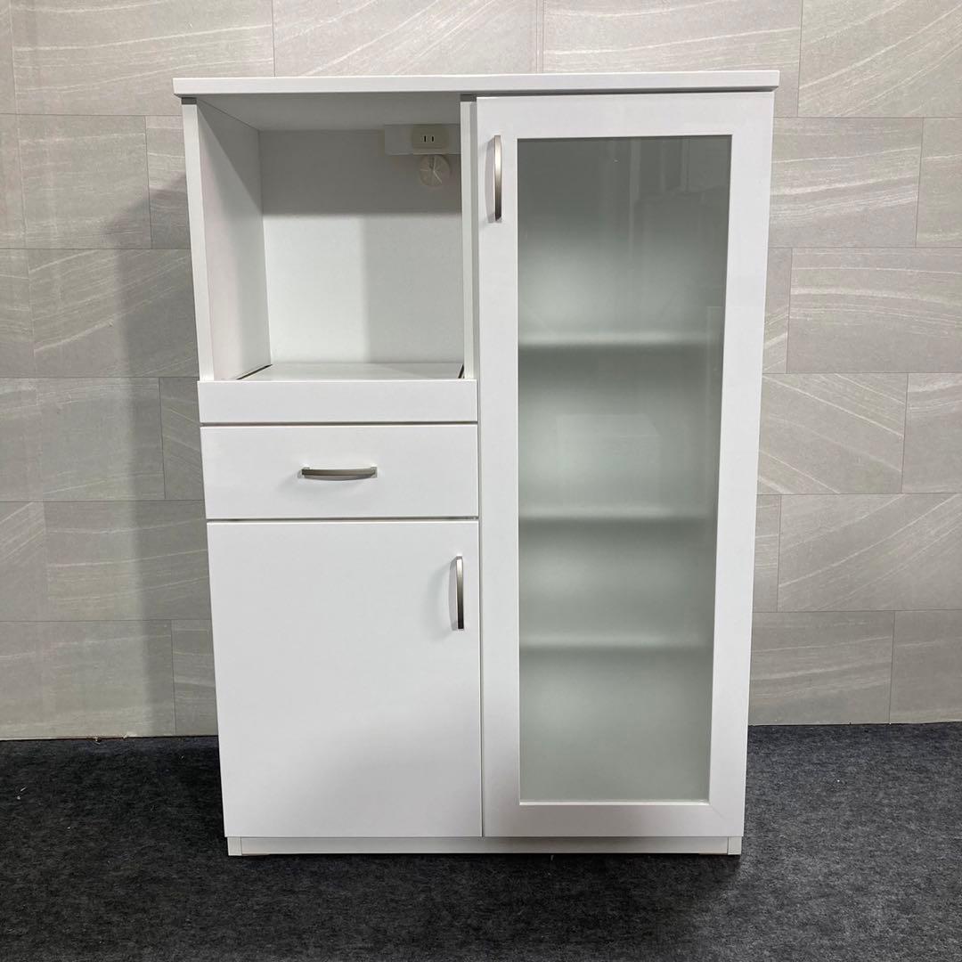 ニトリ レンジボード 食器棚 キッチンボード 白 ホワイト シンプル