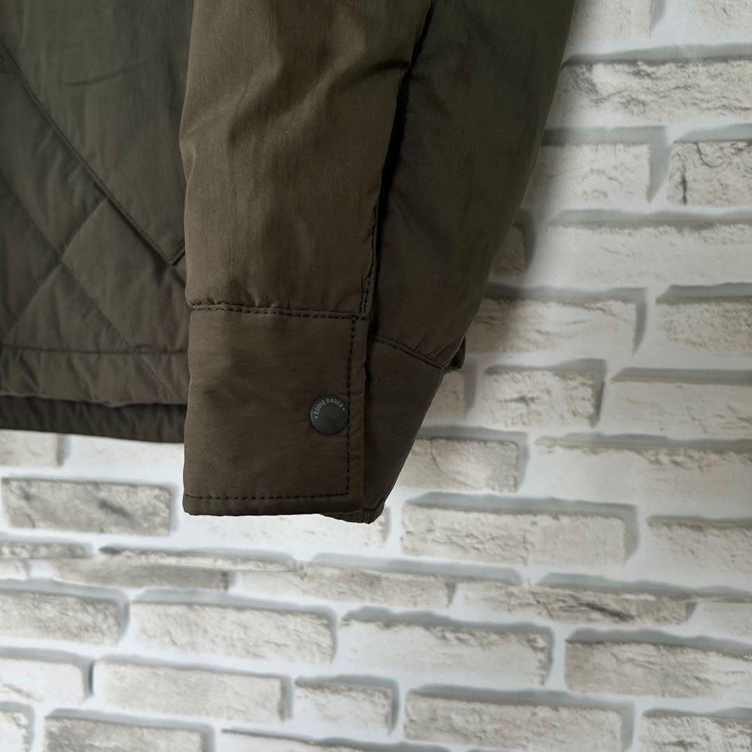 Eddie Bauer M キルティングジャケット カーキ 美品 90s 黒タグ - メルカリ
