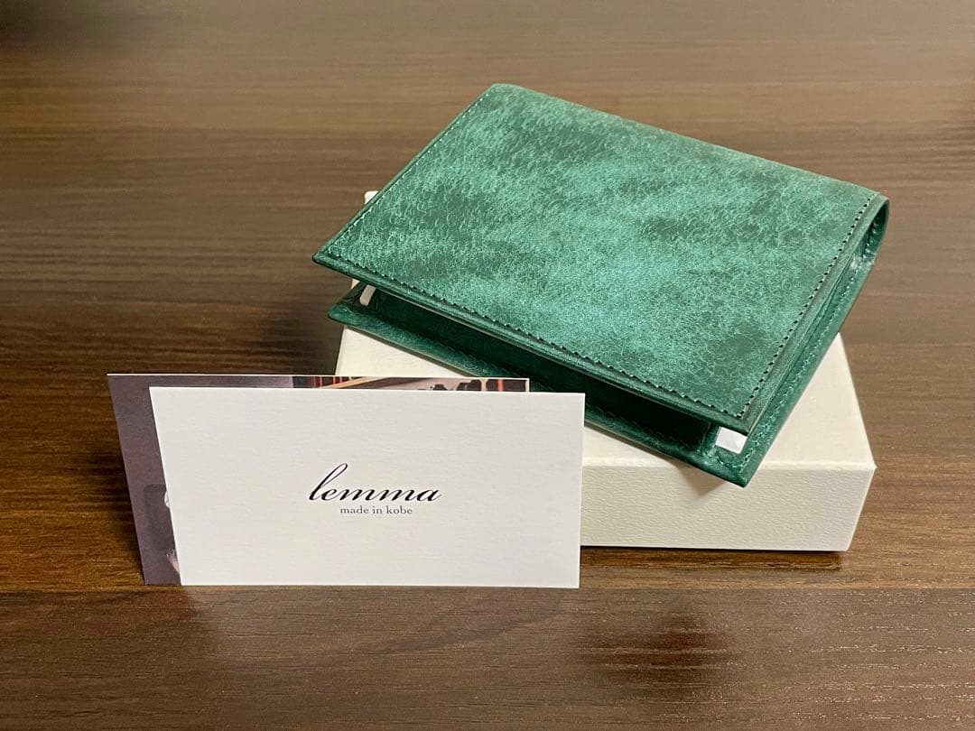 新品未使用　lemma レンマ　マリスコ　ペトローリオ　二つ折り財布 lemma（レンマ） 財布 名入れ 本革 二つ折り財布 マリスコ