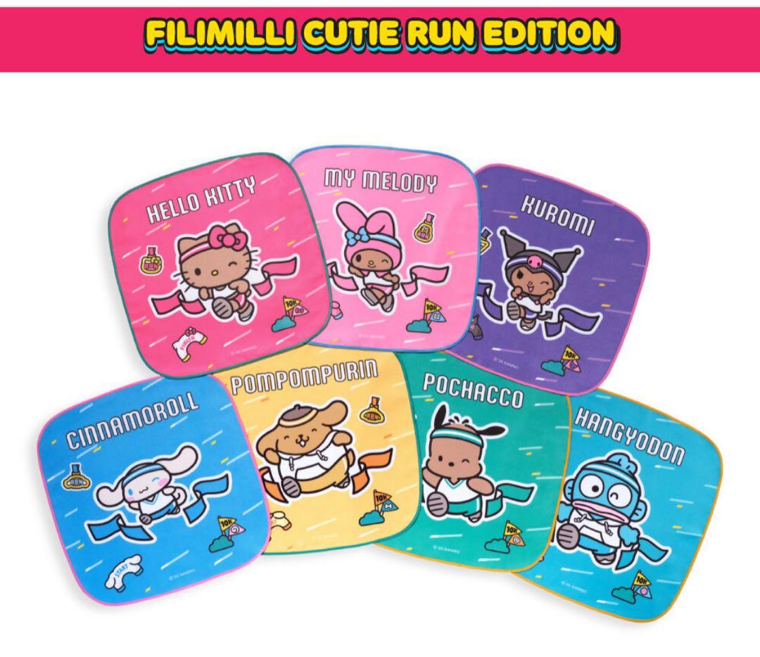 日焼けサンリオ　スポーツタオル Cute Run Edition オリヤン 新品未開封 韓国限定 オリヤン×サンリオ 日焼け マイメロ タオル