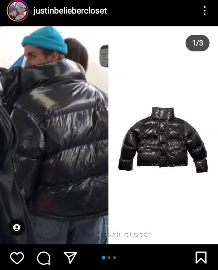 ERL サンセット ダウンジャケット ジャスティンビーバー着用