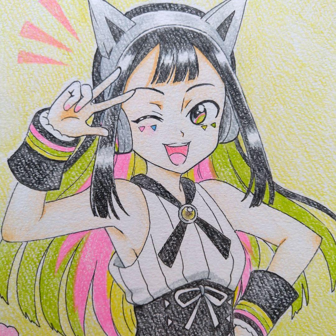 手描きイラスト ファンアート 白星テンカ - メルカリ