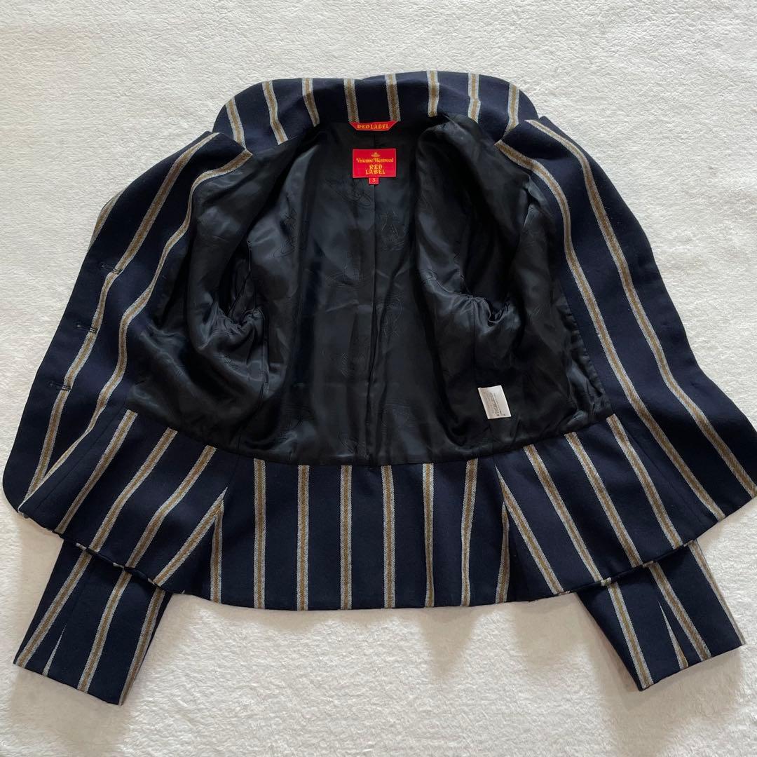 ヴィヴィアンウエストウッド ラブジャケット ストライプ オーブ 金