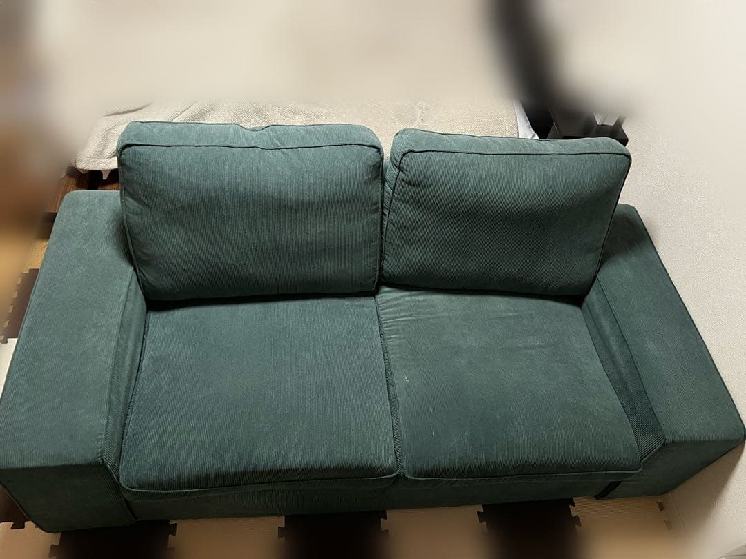 ☆ロコ 【送料込み価格】IKEA ソファ 3人掛け GLOSTAD グロスタード 3人掛けソファ, クニーサ ダークグレー - IKEA