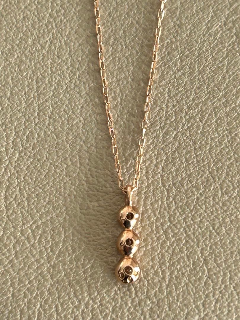 K10 PG ダイヤモンド　0.04ct ネックレス