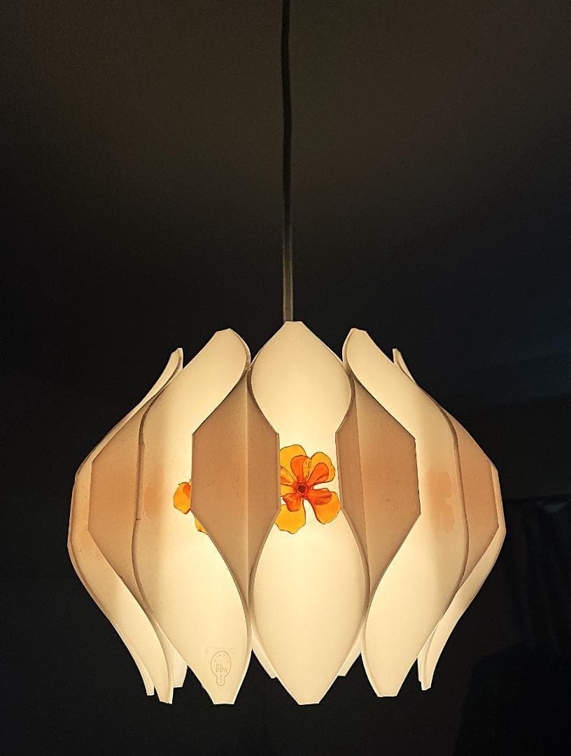 昭和レトロ　チューリップ ライト ランプ 照明 レトロ　花 レトロポップ ナショナル・フラワーライト（チューリップライト