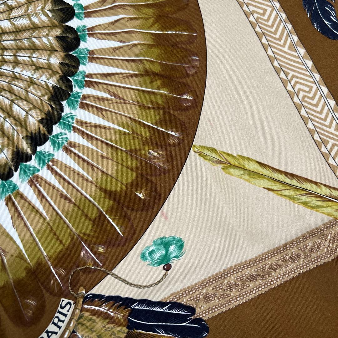 HERMES エルメス カレ90 ブラジル シルクスカーフ ユーゴ・グリッカー