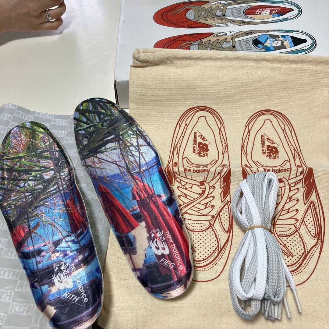 KITH×NewBalance 990 V2 \"cyclades\"