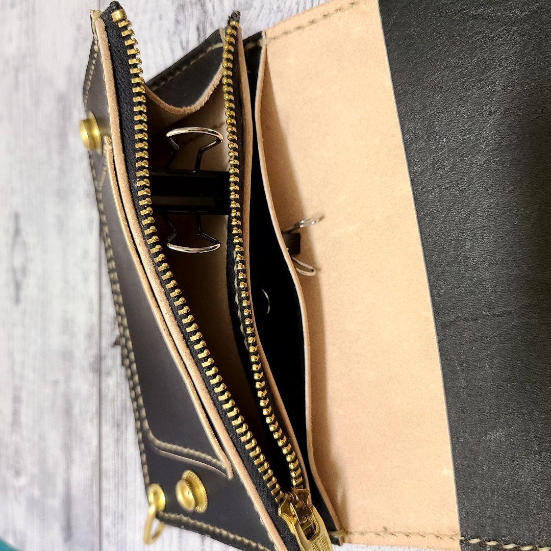 トラッカーウォレット ミドル【MW茶芯丘染め】ver - メルカリ