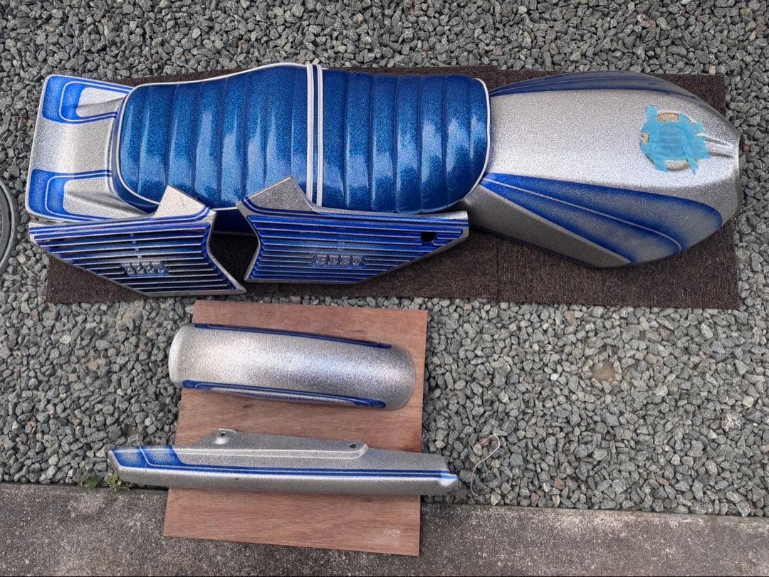 パーツ cbx400f CBX400F ワルツ機械曲げマフラー ブラック / パステルロード