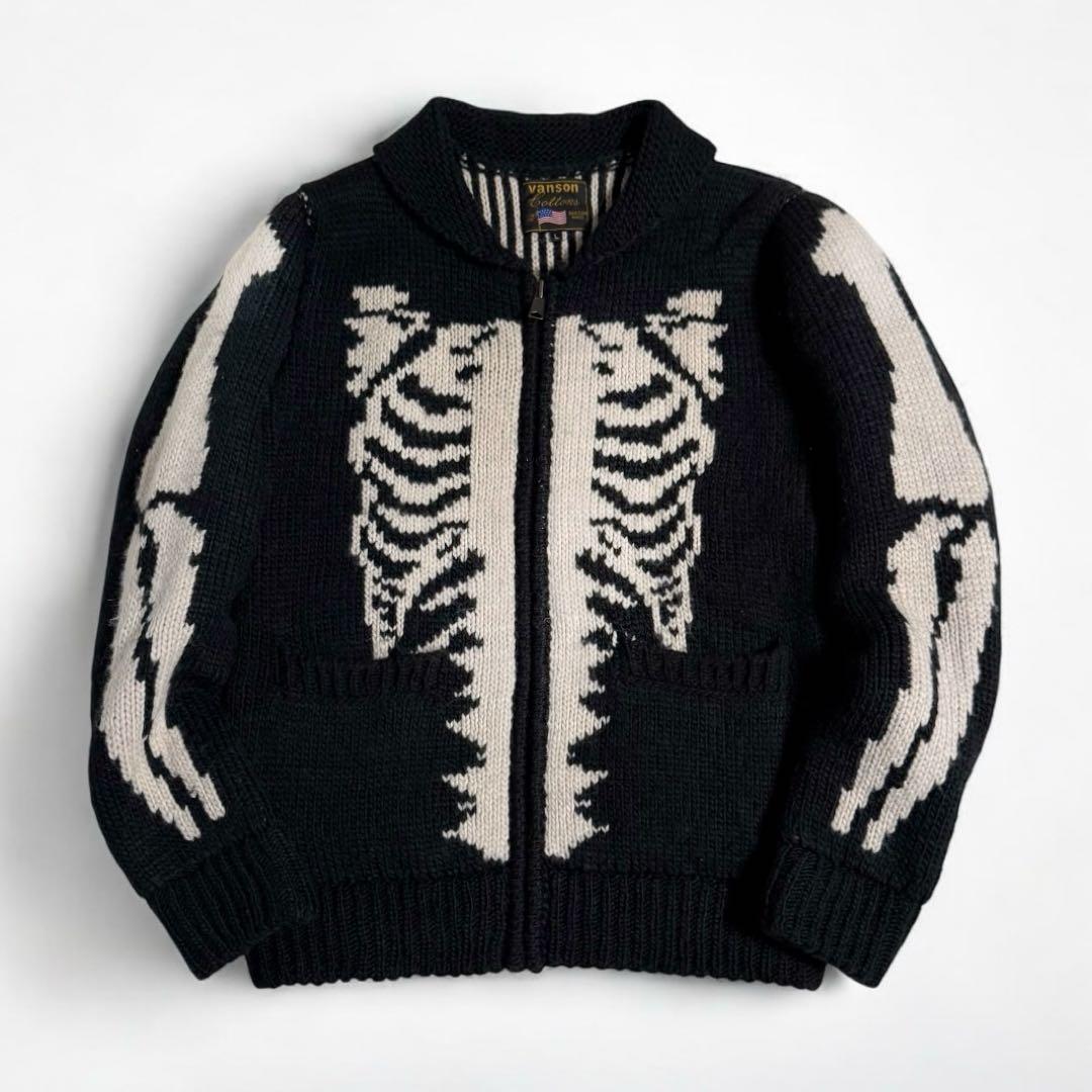 VANSON ボーン 骨 カウチン ニット カーディガン ジャケット 木村拓哉