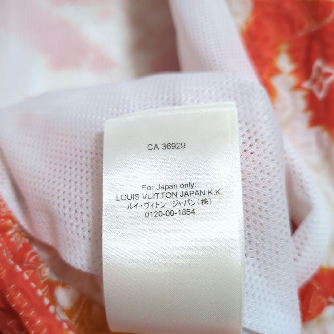 希少60 ルイヴィトン 22AW モノグラムバンダナ ブリーチ加工 タイダイ