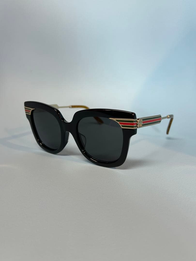 GUCCI グッチ サングラス 美品 グッチ サングラス レディース ウェリントン ブラック GUCCI GG1023S