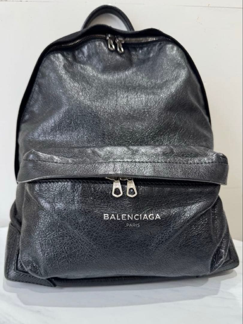 BALENCIAGA 黒 レザー バックパック BALENCIAGA（バレンシアガ） バックパック LE CITY BACKPACK ル
