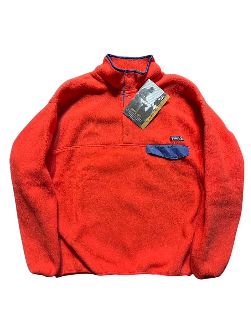 希少！デッドストック！新品 パタゴニア シンチラスナップT サーモン