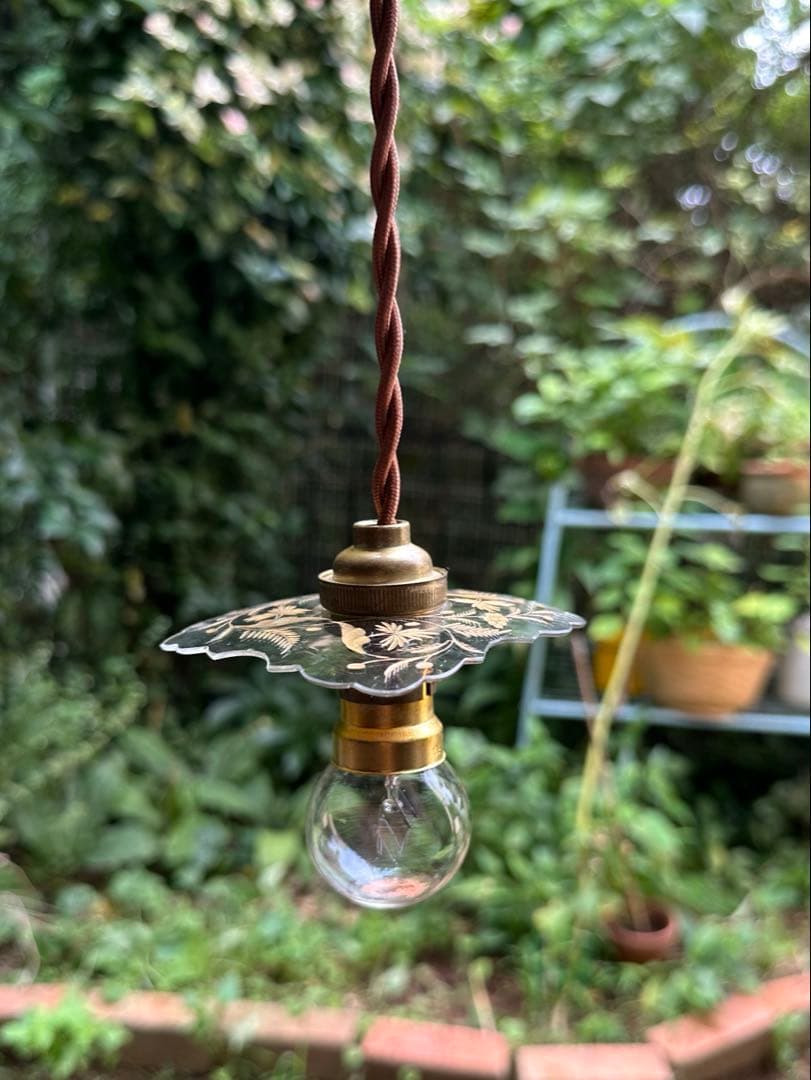 1900年代初頭 フランス アンティーク 金箔で絵付けされた美しいアトリエランプ エミール・ガレ 「柘榴文ランプ」 | | アトリエ・ブランカ