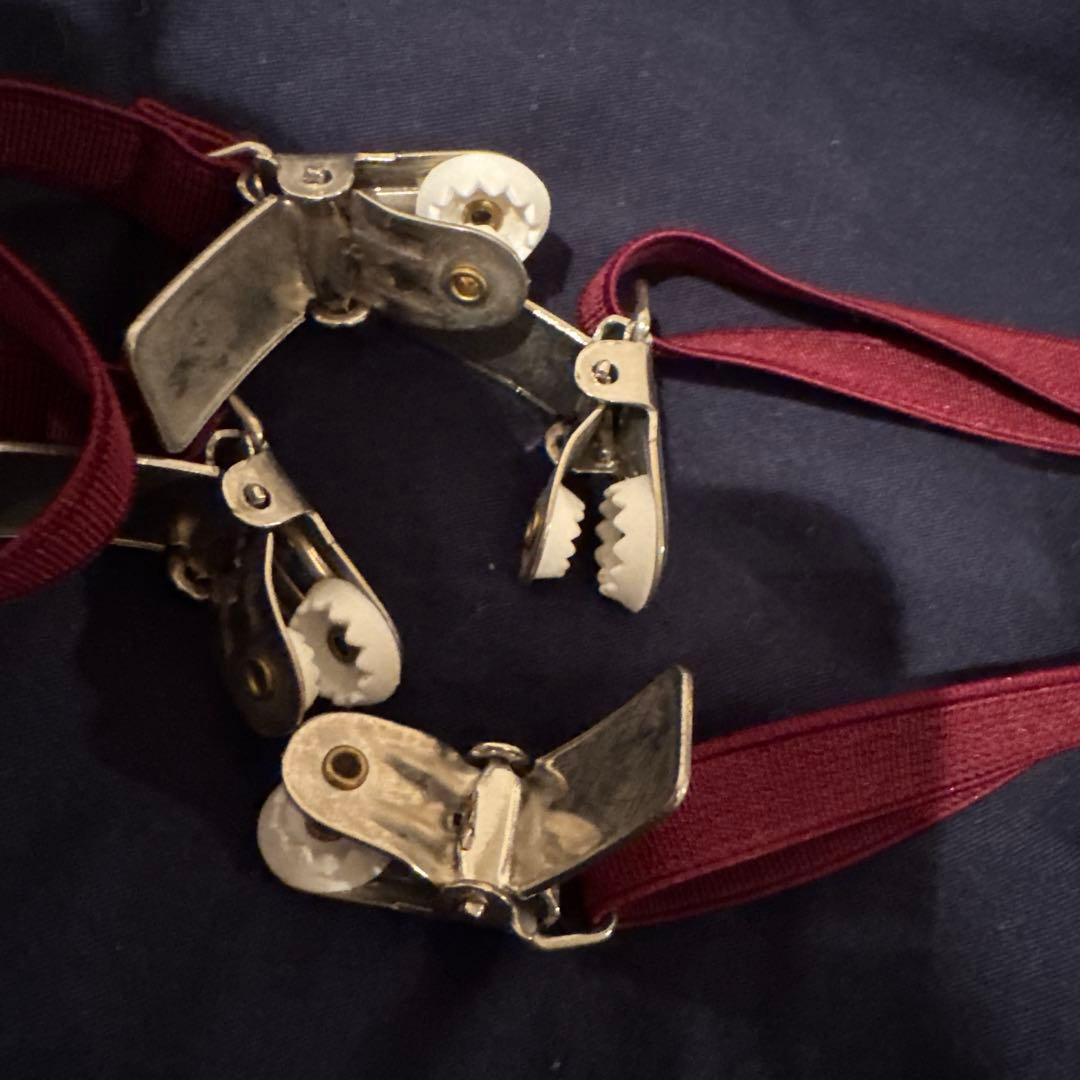 06SS ディオールオム サスペンダー ワインレッド エディ期 Diorの通販