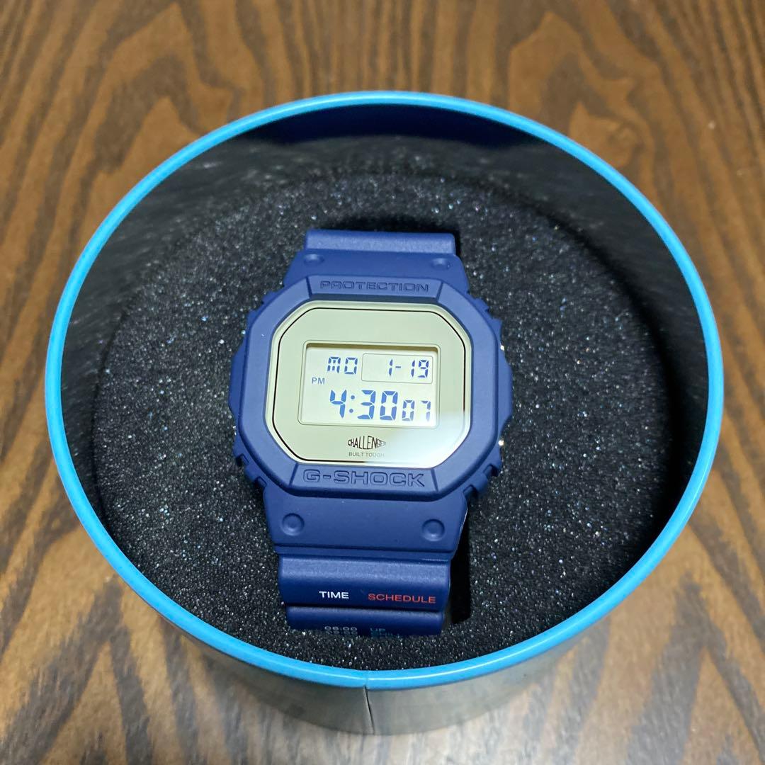 G-SHOCKXCHALLENGAR DW-5600 ネイビー New Casio G-Shock x Challenger DW-5600 collab watch unveiled with
