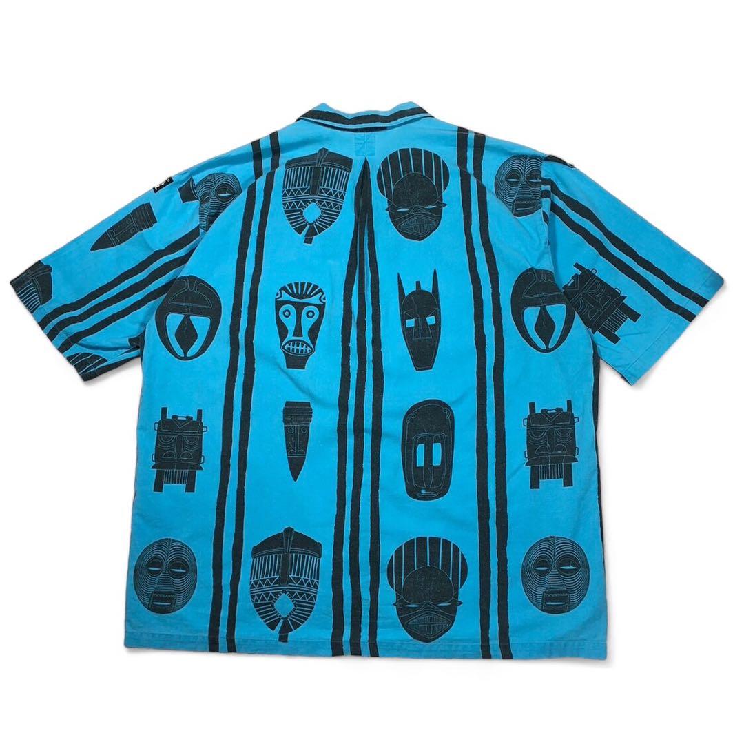 激レア 80s JIMMY'Z 開襟 マスク柄 総柄 シャツ USA製 - メルカリ