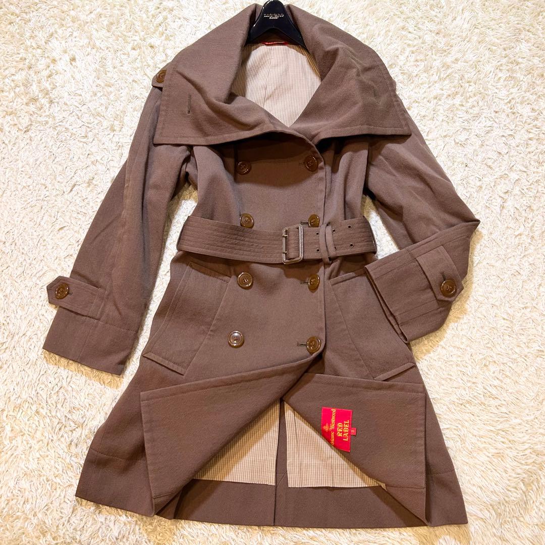 【超希少✨️ヴィヴィアンウエストウッド】 ウール ビック衿 トレンチコート L Vivienne Westwood - 美品 ヴィヴィアンウエストウッド マン 変形