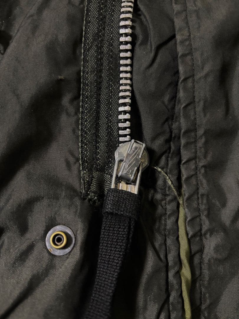 M-65 フィッシュテールパーカー 黒染め Sサイズ アルミジップ ライナー