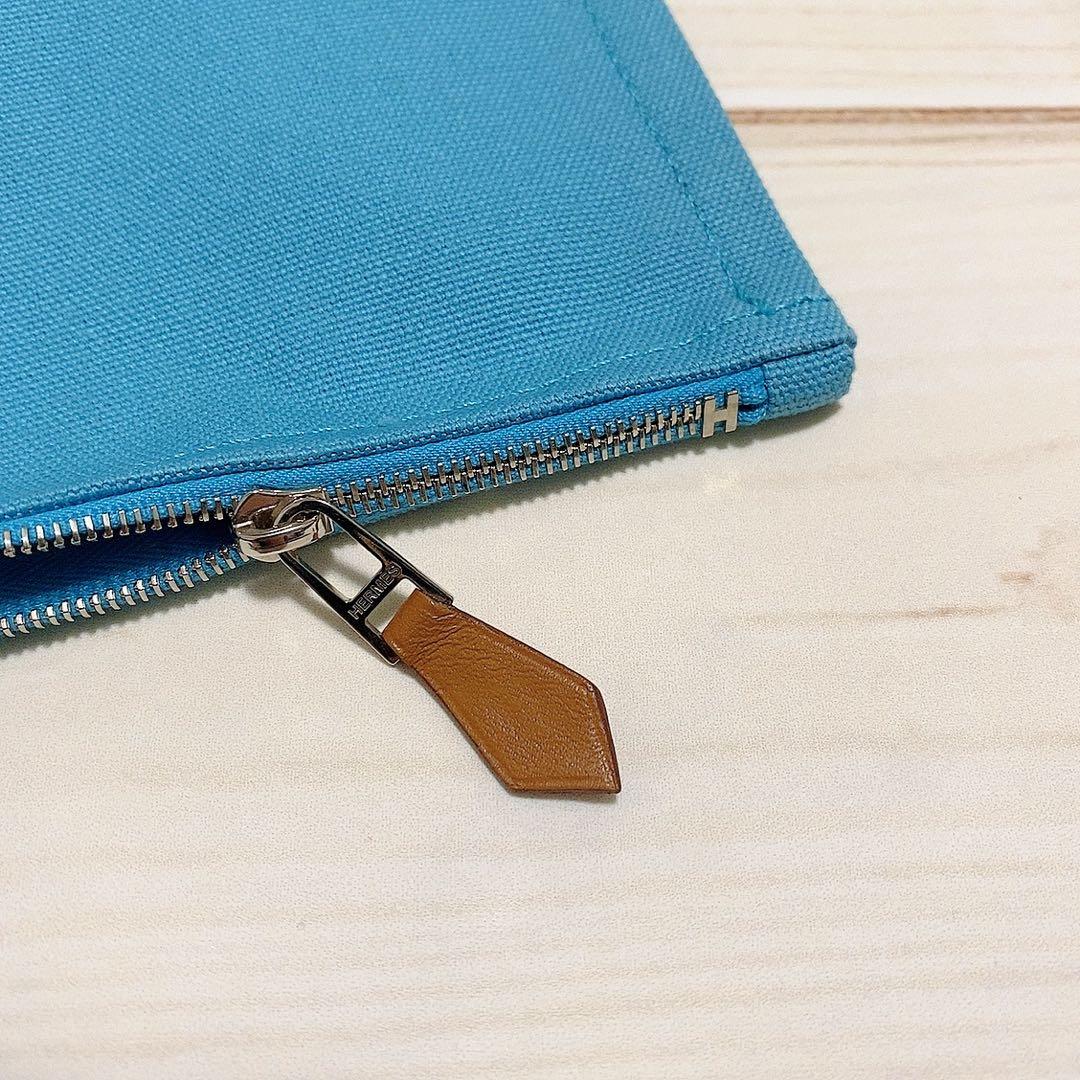 ヒ*チ様 エルメス BAIN ヨッティングポーチ 美品 エルメス ポーチ