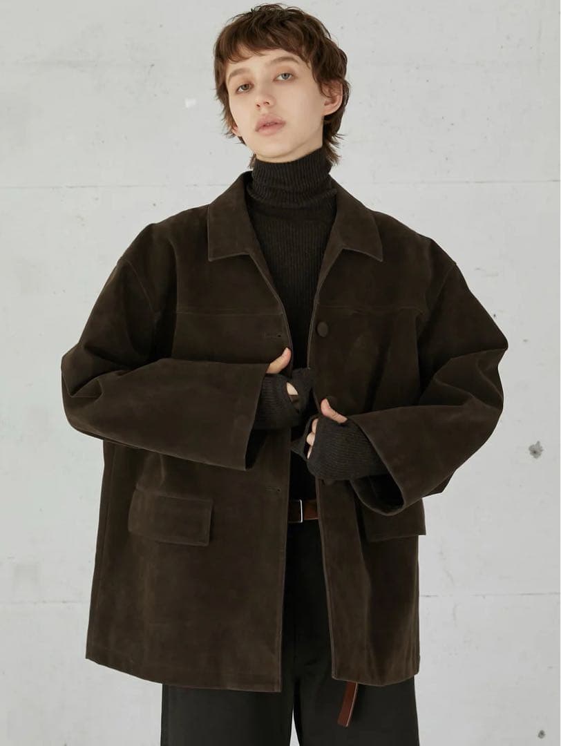 LA PEAU DE GEM eco suede coverall ブラウン eco suede coverall – LA PEAU DE GEM