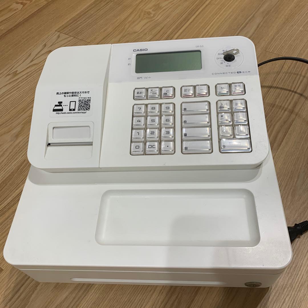 CASIO SR-G3 レジスター キャッシュドロワー付き SR-G3-EX | Bluetoothレジスター | 電子レジスター | CASIO
