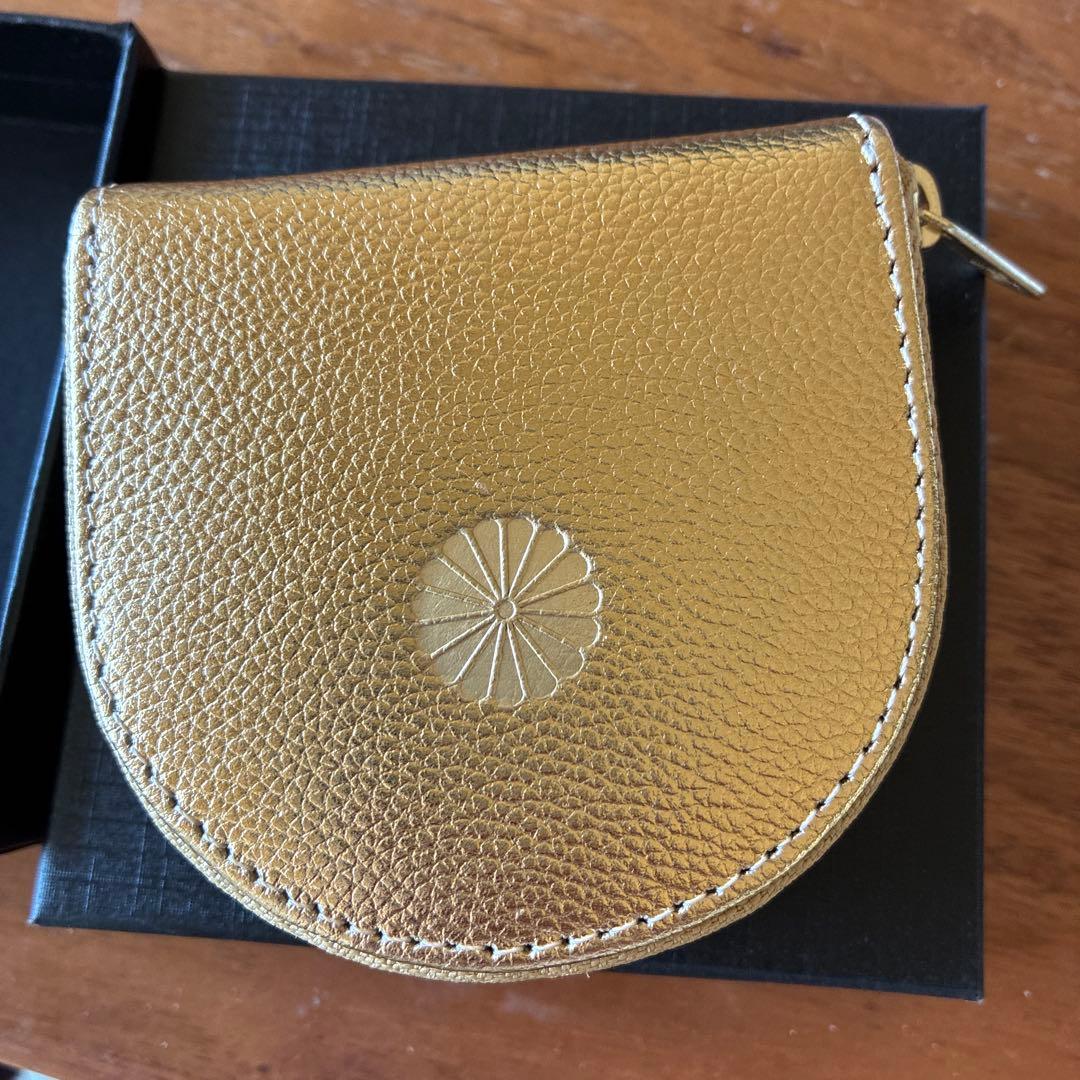 23:00まで値下！皇居 コインケース 一番人気ゴールド - メルカリ