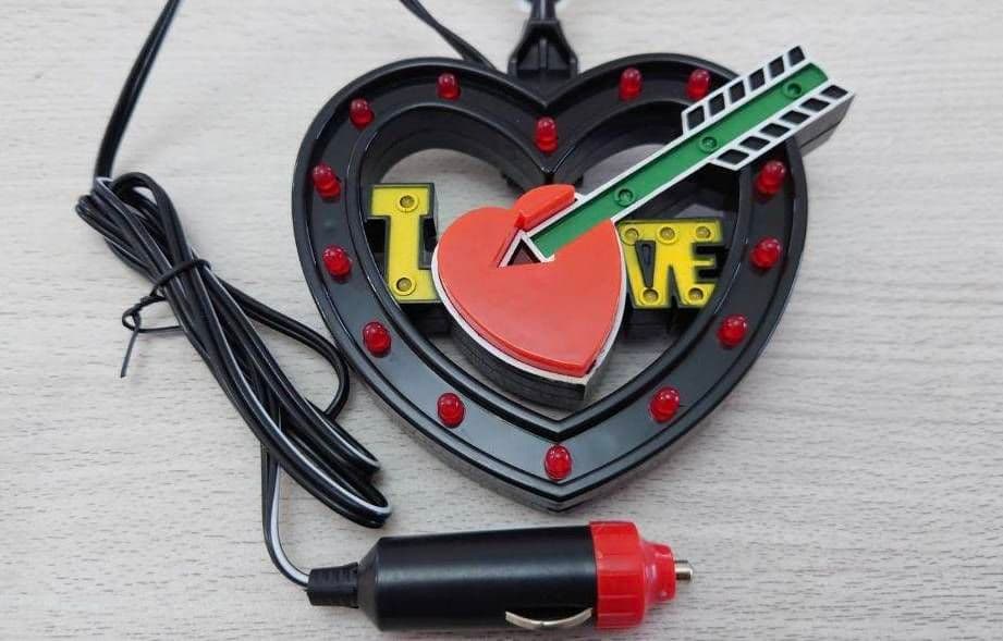 ラブ灯 ハート型ブラック 旧車 街道レーサー デコトラ LOVE灯 - メルカリ