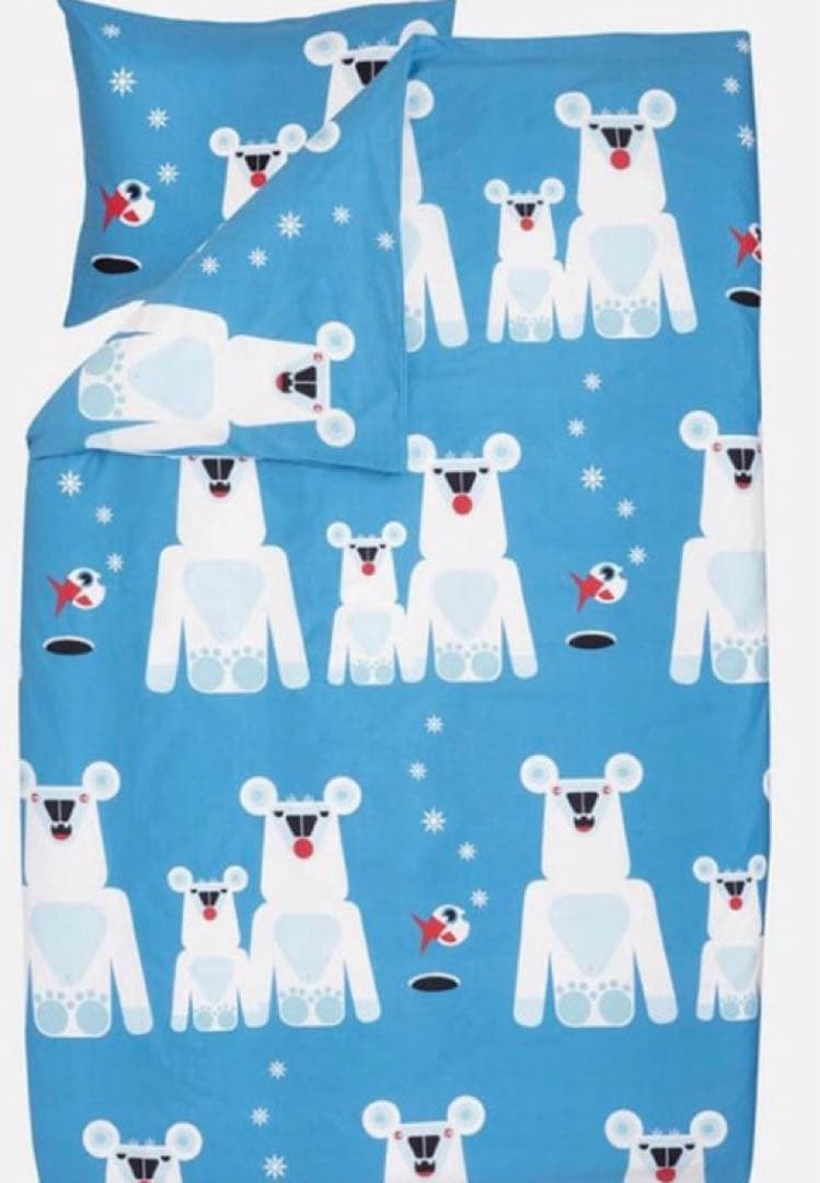 新品 マリメッコ　ヤーカルフ　布団カバー　デュベカバー　枕カバーセット marimekko（マリメッコ） デュベカバー 掛け布団カバー シングル