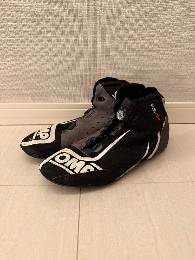 OMP Ks1r 42 シューズ　レーシングカート OMP KS-1R SHOES ブラック 42サイズ レーシングシューズ 回転式