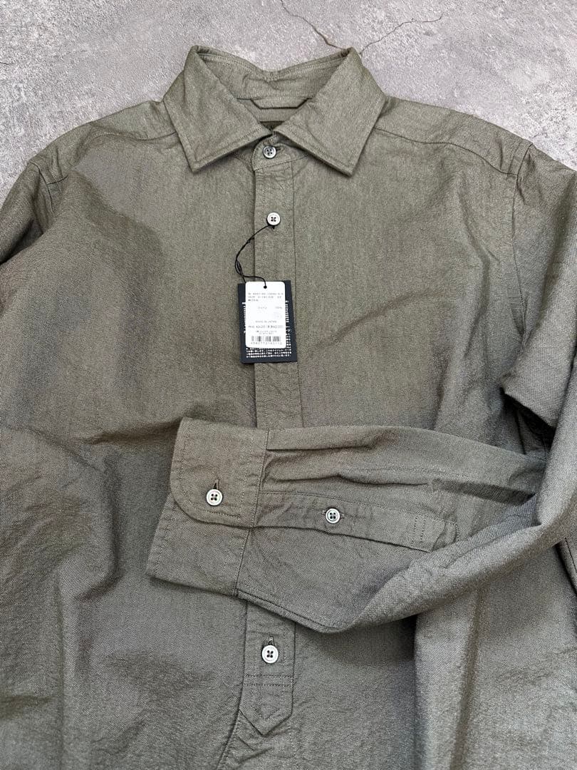 ナイジェルケーボン オフィサーズシャツ カーキ 新品 52 XL - メルカリ