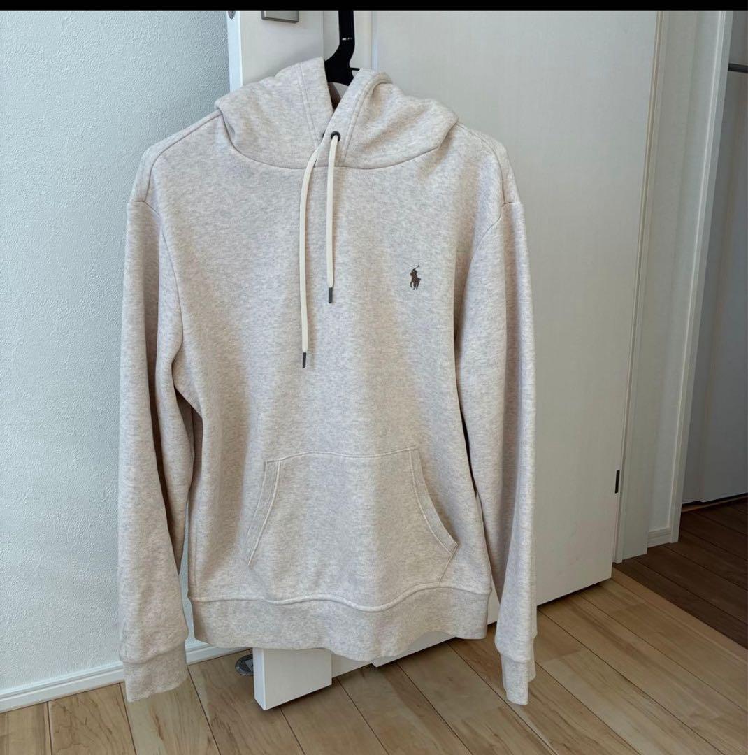 Polo Ralph Lauren ライトグレー パーカー Mサイズ Polo by Ralph Lauren ジップパーカー ライトグレー - 古着屋