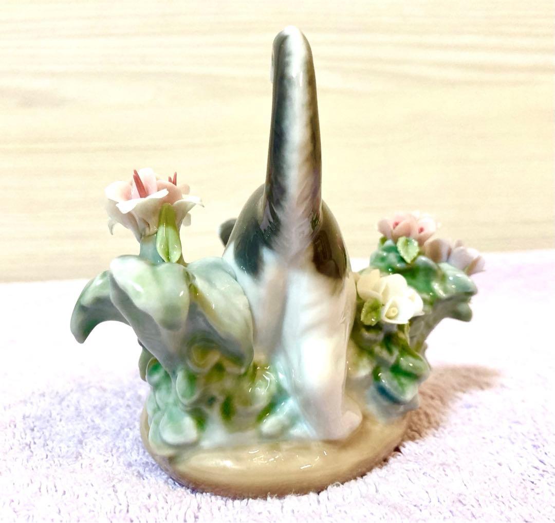 ♪廃盤希少美品♪lladroリヤドロフィギュリン1442猫＆カエル