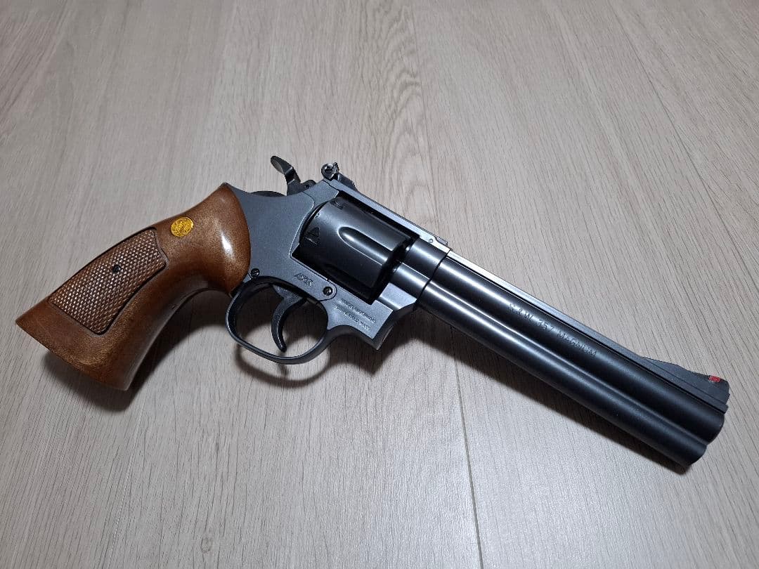 極美品 クラウンモデル エアリボルバー エアハンドガン セット ASGK