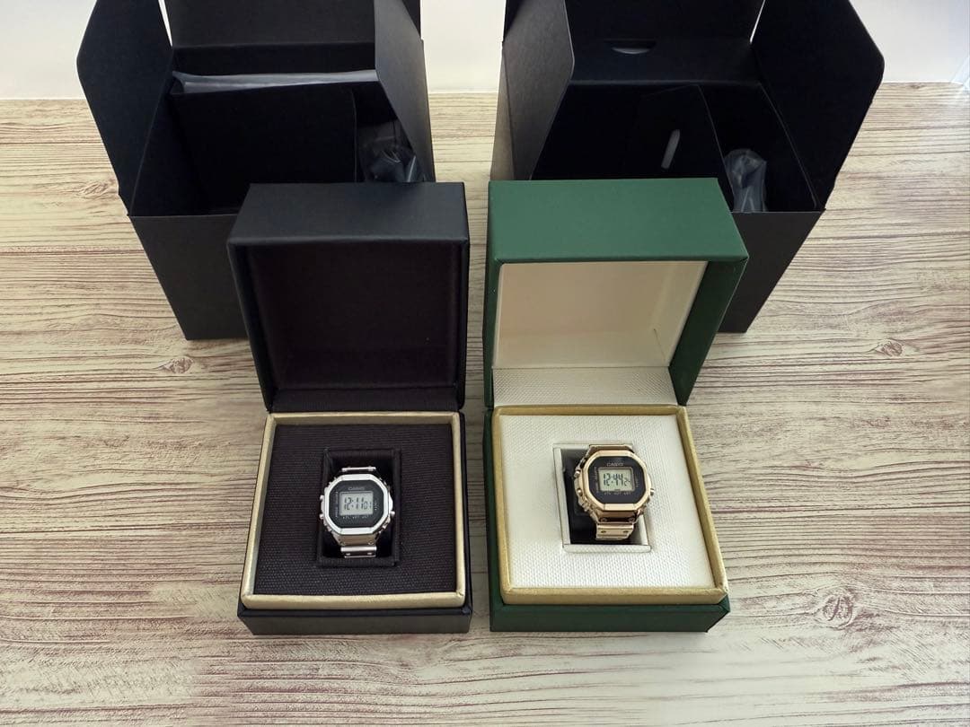 【新品】　金銀リングウォッチ　2本セット　CASIO 新品】 金銀リングウォッチ 2本セット CASIO 新品】 金銀リング