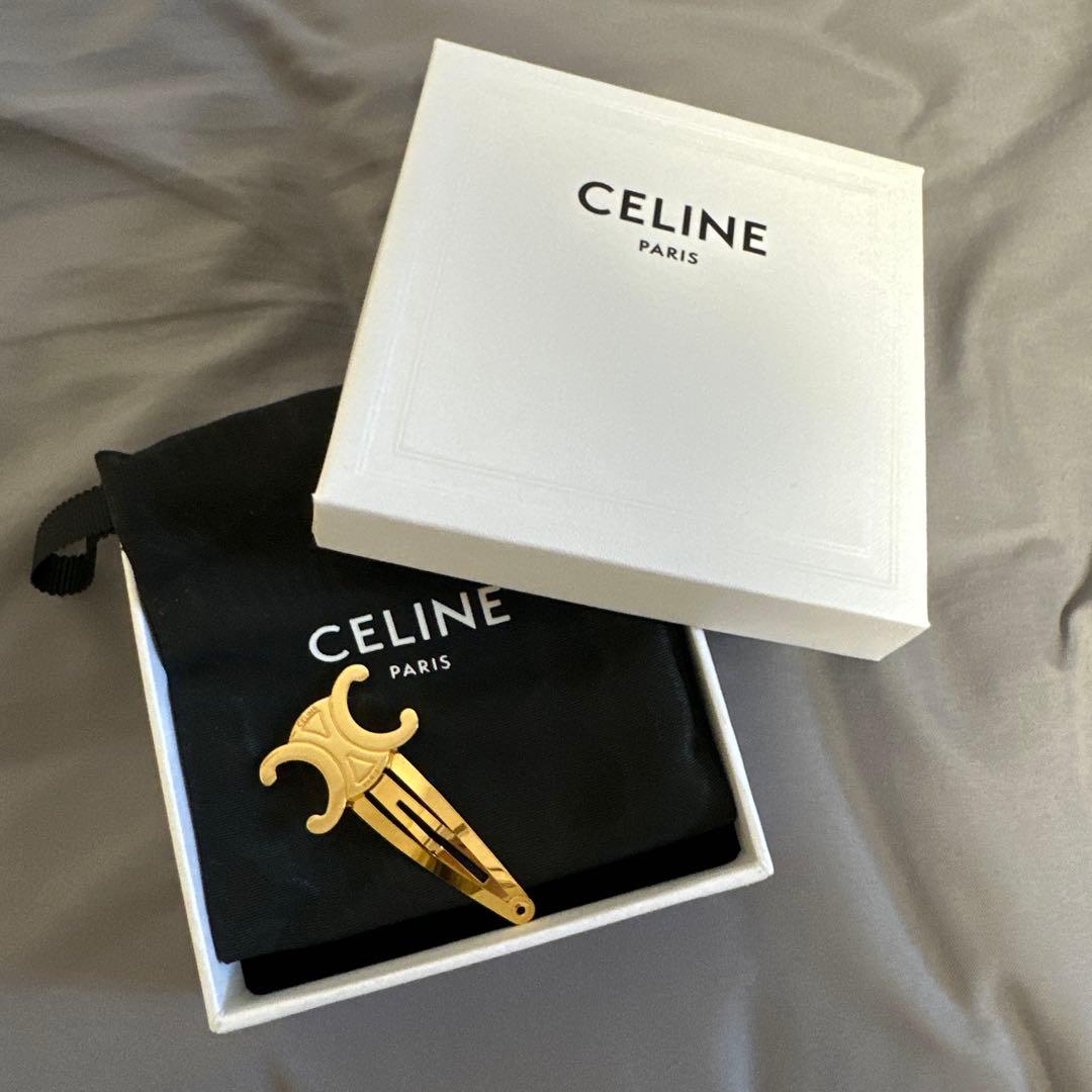 正規CELINE スナップヘアクリップ ゴールド 新品 - メルカリ