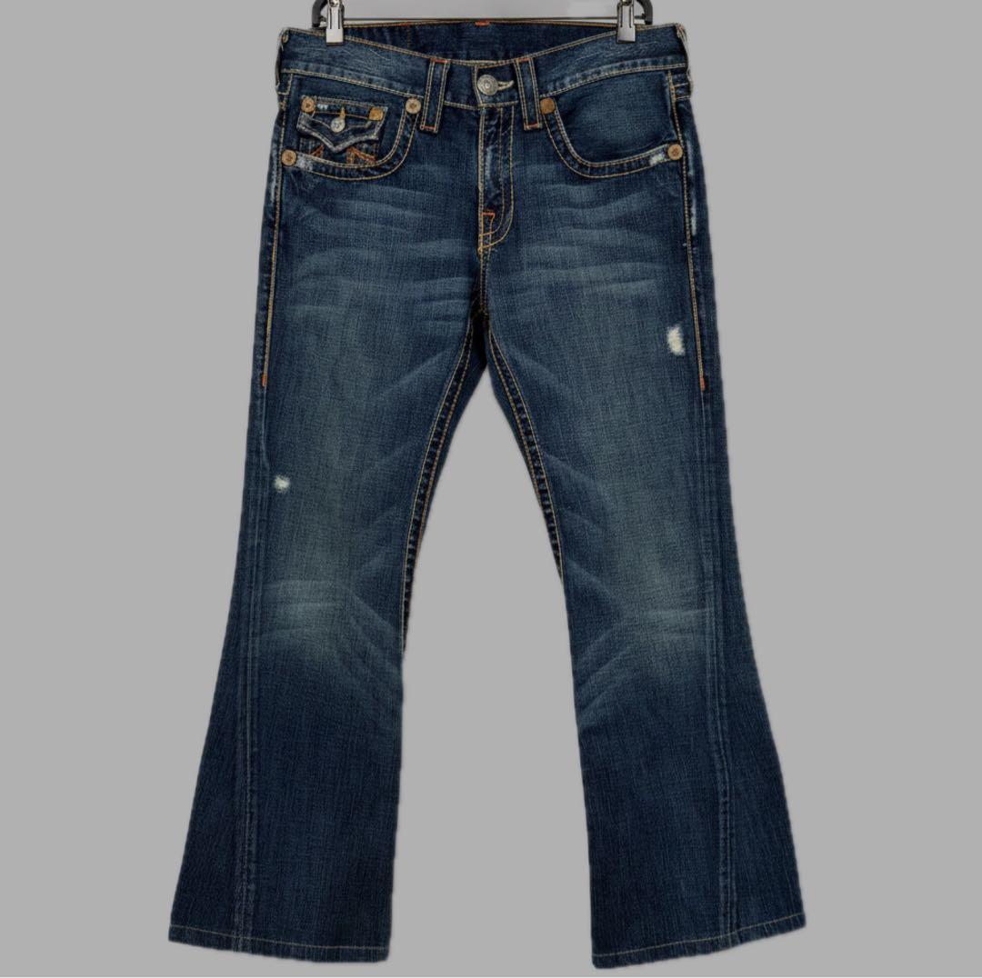 TRUE RELIGION JOEY BIG T 極太ステッチ デニム W32 - メルカリ