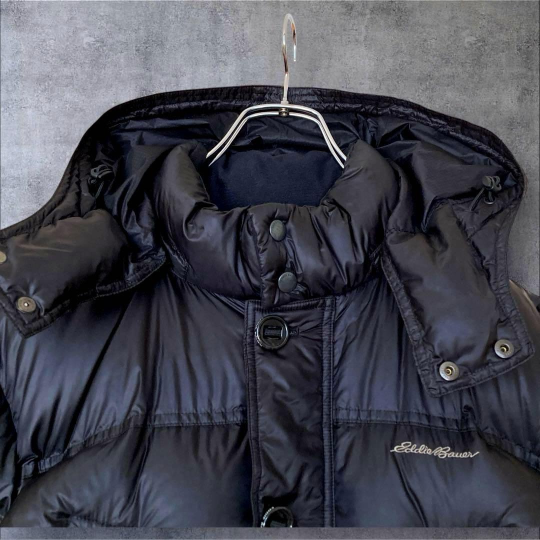 極美品】Eddie Bauer EB900 メンズ ダウンジャケット 黒 M - メルカリ