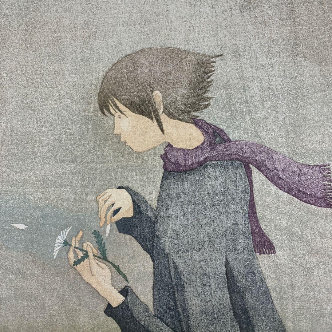 鈴木敦子「花占い」限定10 木版画 - メルカリ