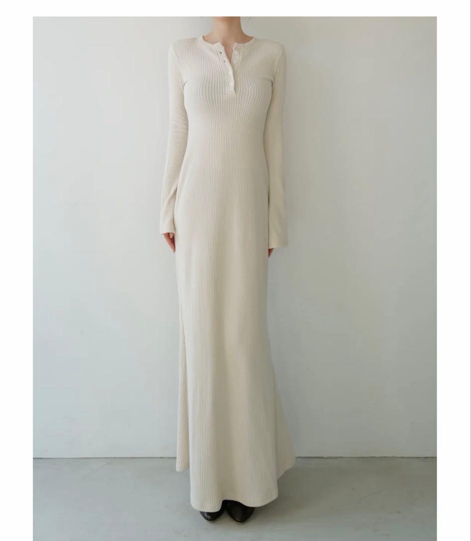 maison celon bell sleeve wool dress