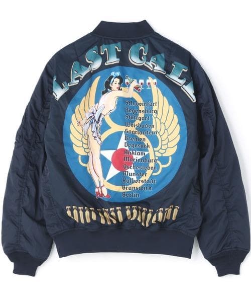 AVIREX/LAST CALL ピンナップガール MA-1 復刻デザイン M - メルカリ