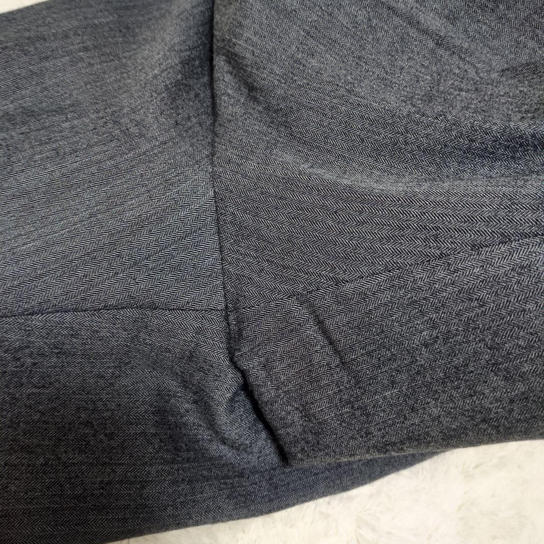 ato アトウ ヘリンボーン セットアップ 総裏 ウール グレー 46 48