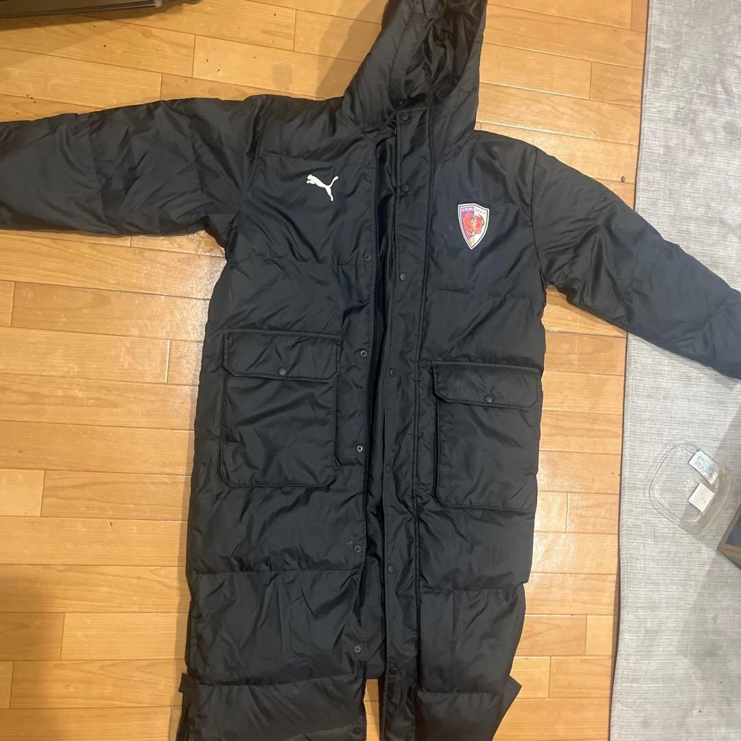 PUMA KYOTO SANGA F.C. ベンチコート M ブラック - メルカリ