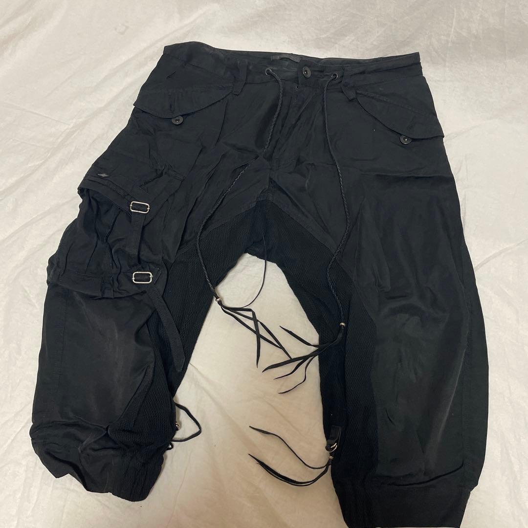 kmrii ショーツ レザー紐 y2k 激レア クロップドパンツ